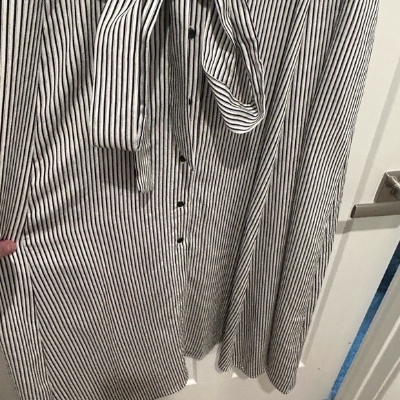 NWT Calvin Klein Women’s Plus Size 24 Striped Button Sleeveless Dress - Picture 11 of 13